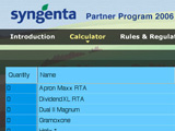 Syngenta Calculator 2006